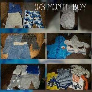 0/3 month boys bundle